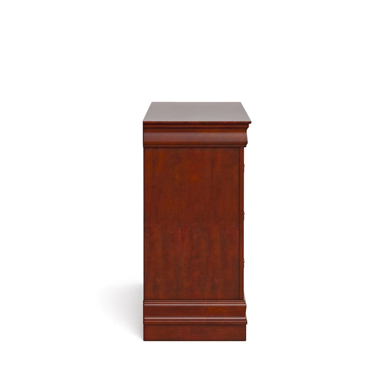 Commode traditionnelle en bois massif à 6 tiroirs