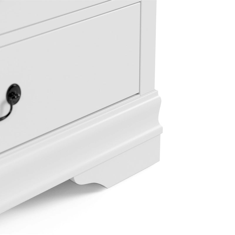 Commode traditionnelle en bois massif à 6 tiroirs
