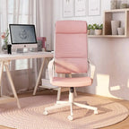 Chaise de bureau ergonomique pivotante réglable en hauteur en tissu contemporain