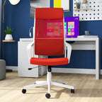 Chaise de bureau ergonomique pivotante réglable en hauteur en tissu contemporain
