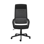 Chaise de bureau ergonomique pivotante réglable en hauteur en tissu contemporain
