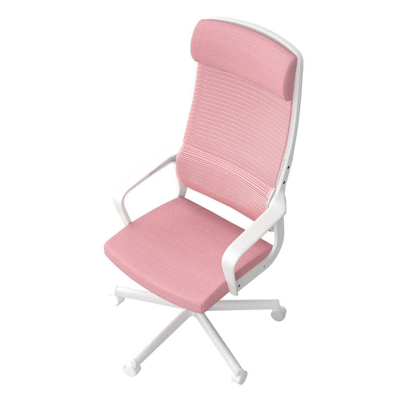 Chaise de bureau ergonomique pivotante réglable en hauteur en tissu contemporain