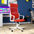 Chaise de bureau ergonomique pivotante réglable en hauteur en tissu contemporain