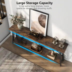 Console/Table de Canapé en Bois Extra Longue de 70,9 Pouces pour Entrée