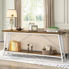 Console/Table de Canapé en Bois Extra Longue de 70,9 Pouces pour Entrée