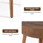 Table Basse en Bois Massif Marron Rustique COSIEST pour Salon
