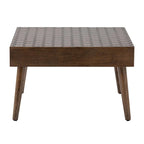 Table Basse en Bois Massif Marron Rustique COSIEST pour Salon