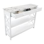 Console 1 tiroir avec étagères