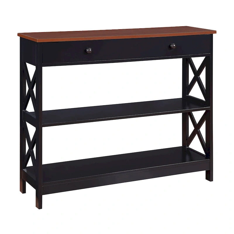 Console 1 tiroir avec étagères