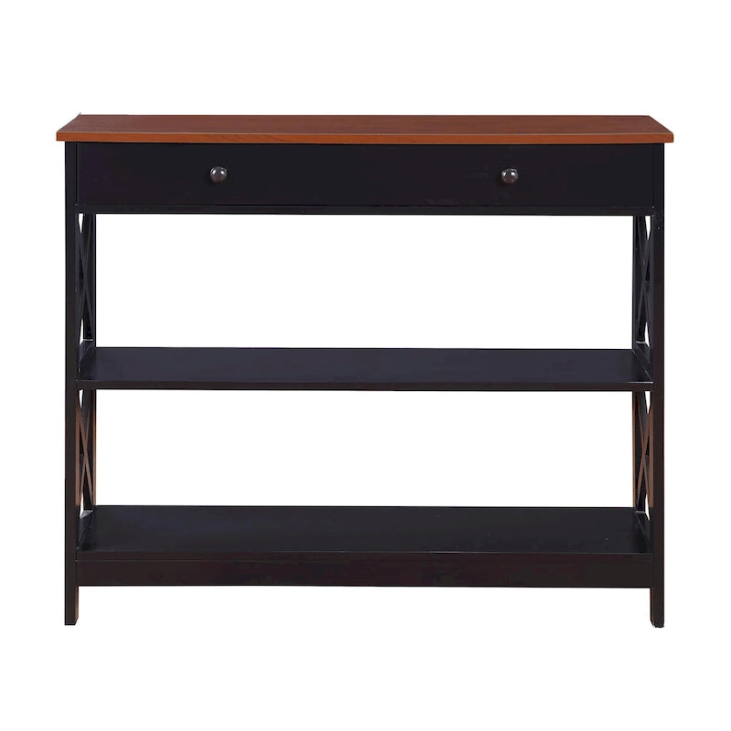 Console 1 tiroir avec étagères