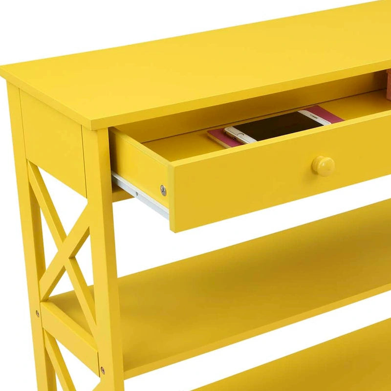 Console 1 tiroir avec étagères