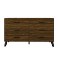 Commode Classique en Bois à 6 Tiroirs