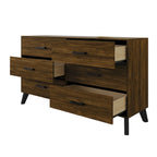 Commode Classique en Bois à 6 Tiroirs