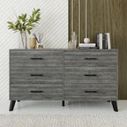 Commode Classique en Bois à 6 Tiroirs