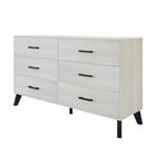 Commode Classique en Bois à 6 Tiroirs