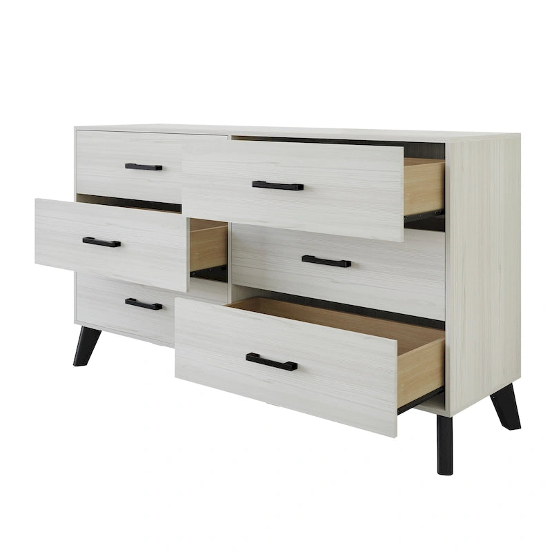 Commode Classique en Bois à 6 Tiroirs