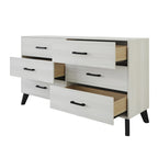 Commode Classique en Bois à 6 Tiroirs