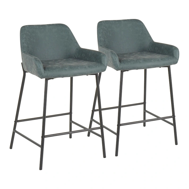 Tabourets de comptoir industriels (lot de 2)
