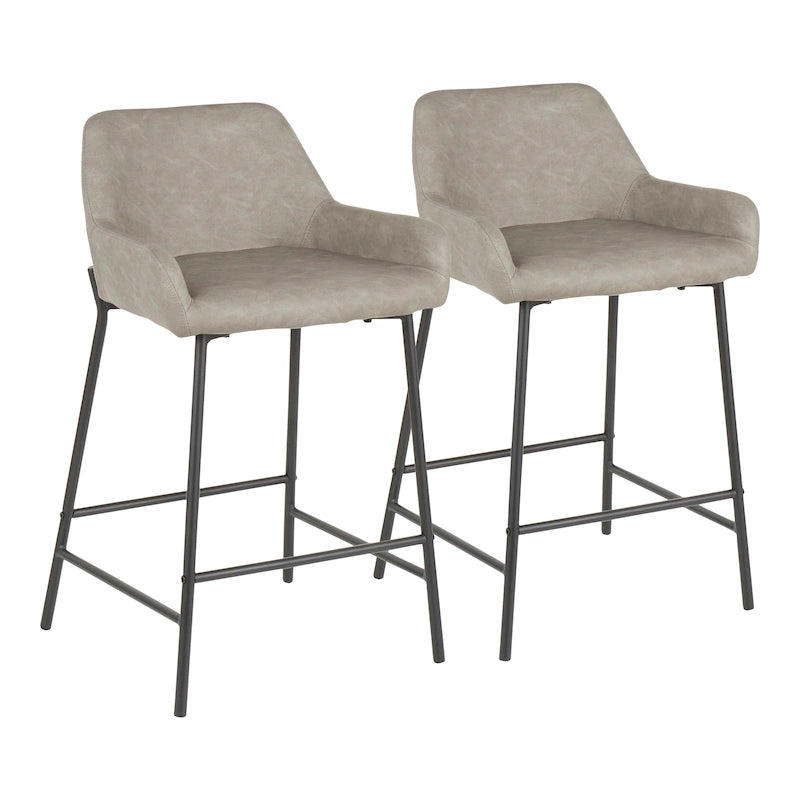 Tabourets de comptoir industriels (lot de 2)