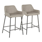 Tabourets de comptoir industriels (lot de 2)