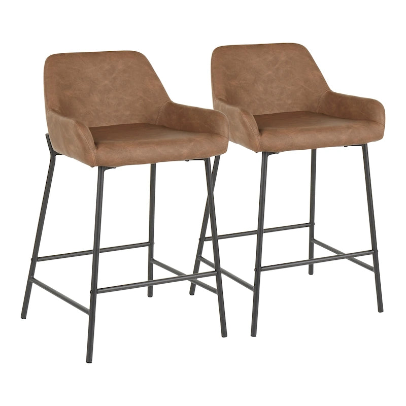 Tabourets de comptoir industriels (lot de 2)