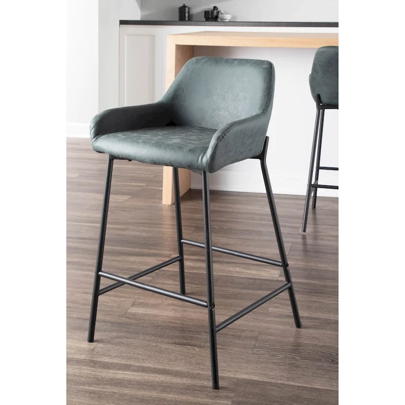 Tabourets de comptoir industriels (lot de 2)