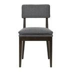 Chaises de salle à manger rembourrées en bois massif (Lot de 2)