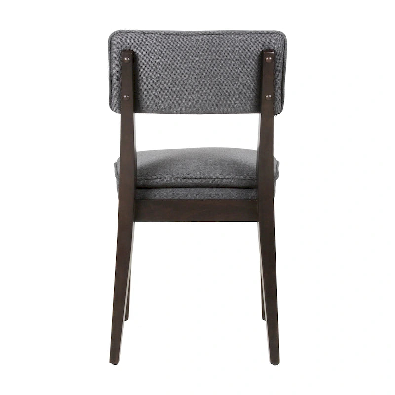 Chaises de salle à manger rembourrées en bois massif (Lot de 2)