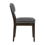 Chaises de salle à manger rembourrées en bois massif (Lot de 2)