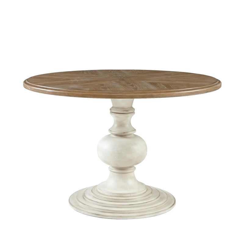 Table à manger sur pied ronde de 46 po