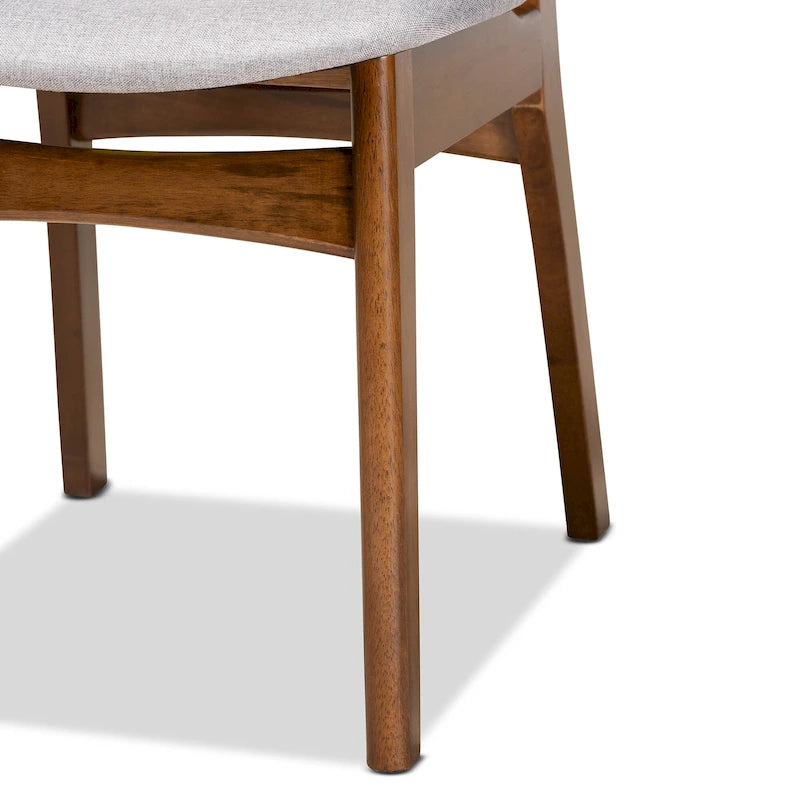 Ensemble de 2 chaises de salle à manger style milieu de siècle