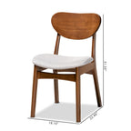 Ensemble de 2 chaises de salle à manger style milieu de siècle