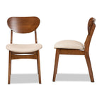 Ensemble de 2 chaises de salle à manger style milieu de siècle
