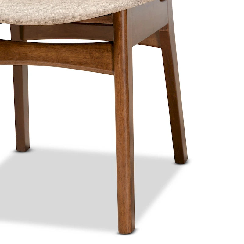 Ensemble de 2 chaises de salle à manger style milieu de siècle