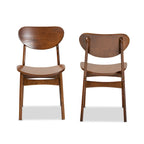 Ensemble de 2 chaises de salle à manger style milieu de siècle