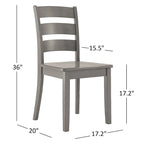 Chaises de salle à manger en bois (lot de 2)
