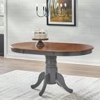 Table de salle à manger en bois massif Simple Living Carolina Farmhouse avec rallonge