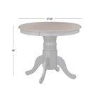 Table de salle à manger en bois massif Simple Living Carolina Farmhouse avec rallonge