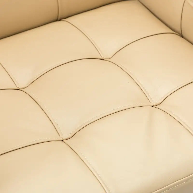 Chaise de bureau en cuir vegan réglable en hauteur avec 5 roulettes