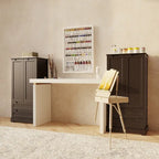 Meuble de rangement de cuisine, armoire de rangement de salle de bain autoportante avec 2 portes et tiroirs