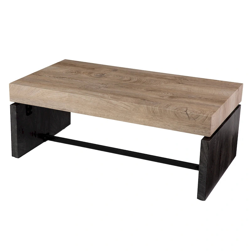 Table basse duo-tonalité
