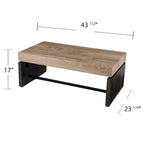 Table basse duo-tonalité