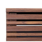 Table basse noyer 1 étagère style Mid-Century - 46 L x 23 P x 16 H - 46Lx23Px16H
