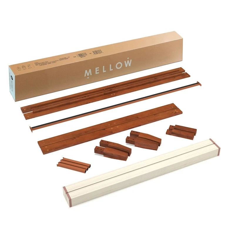 Cadre de lit plateforme classique en bois massif