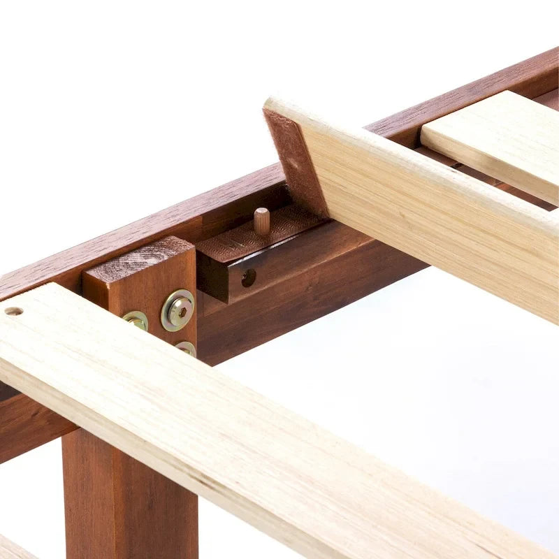 Cadre de lit plateforme classique en bois massif
