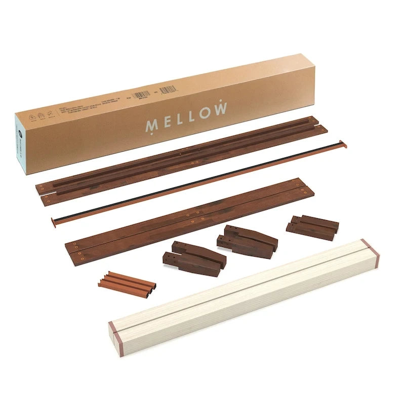 Cadre de lit plateforme classique en bois massif