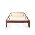 Cadre de lit plateforme classique en bois massif