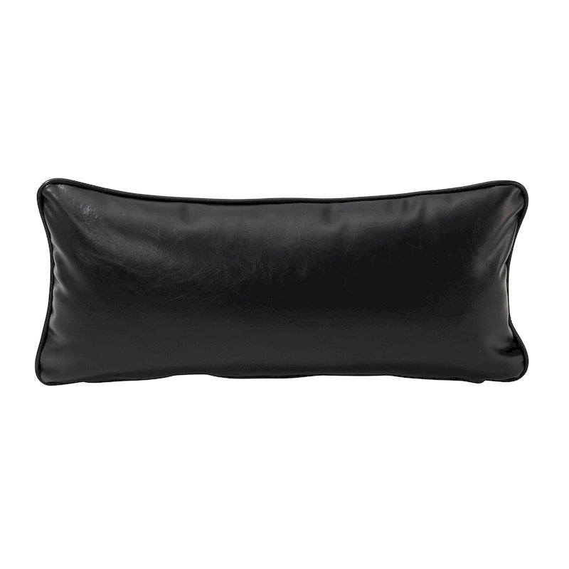 Fauteuil d'appoint moderne en similicuir avec oreiller, style milieu de siècle - 25,75 l. x 33,75 P. x 30,75 H.