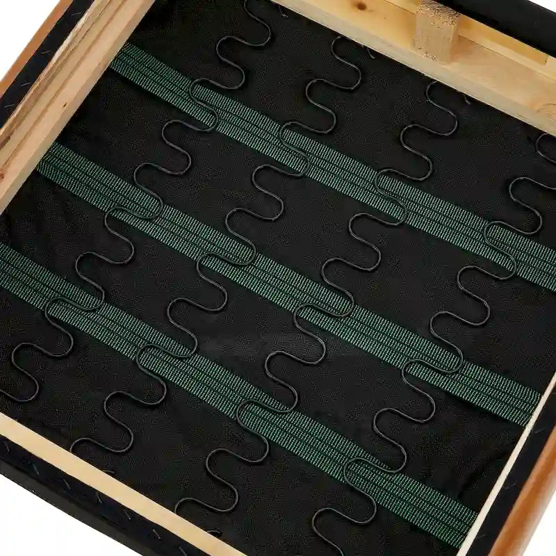 Fauteuil d'appoint moderne en similicuir avec oreiller, style milieu de siècle - 25,75 l. x 33,75 P. x 30,75 H.