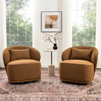 Fauteuil pivotant rembourré 33 W (lot de 2)